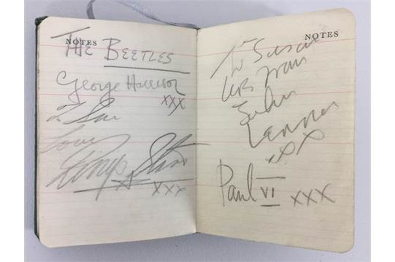 The Beatles' autographs