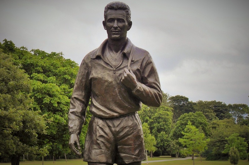 Brian Clough's statue in Albert Park, not far from Damian's office at Careys